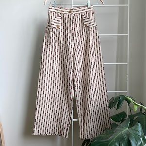 Ilana Kohn Mia Pant in Dobby Dot Print size 8 NWT